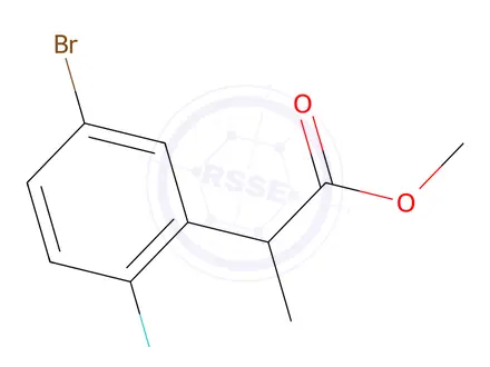 Chemical structure of Methyl 2-(5-bromo-2-fluorophenyl)propanoate