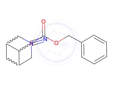 Chemical structure of benzyl 6-cyano-3-azabicyclo[3.1.1]heptane-3-carboxylate
