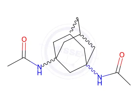 Chemical structure of N-(3-acetylamino-adamantan-1-yl)-acetamide