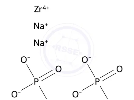 Chemical structure of ZIRCONIUM PHOSPHATE