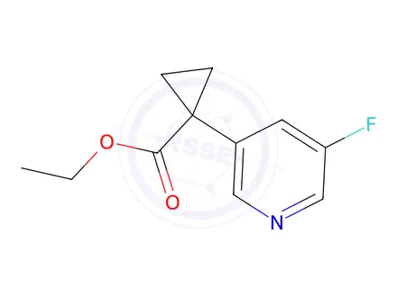 Chemical structure of Ethyl 1-(5-fluoropyridin-3-yl)cyclopropane-1-carboxylate