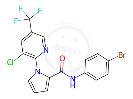 Chemical structure of N-(4-Bromophenyl)-1-[3-chloro-5-(trifluoromethyl)pyridin-2-yl]-1H-pyrrole-2-carboxamide