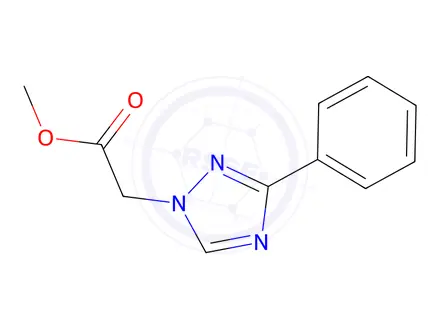 Chemical structure of Methyl 2-(3-phenyl-1H-1,2,4-triazol-1-yl)acetate