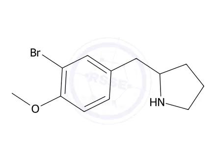 Chemical structure of 2-(3-Bromo-4-methoxybenzyl)pyrrolidine