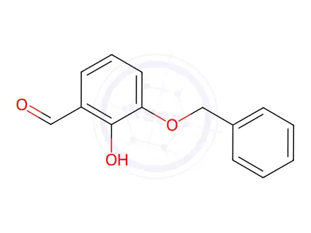 Chemical structure of Benzaldehyde, 2-hydroxy-3-(phenylmethoxy)-