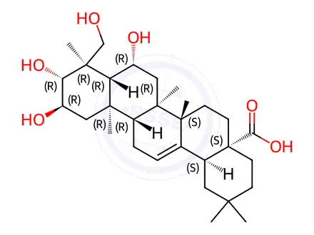 Chemical structure of Terminolic acid