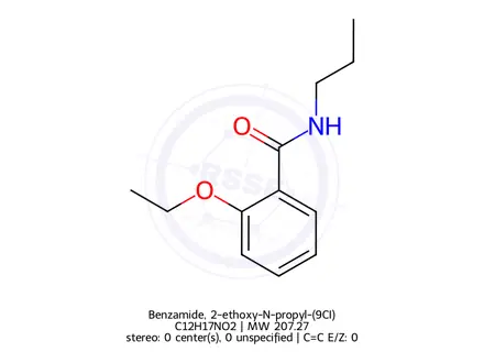 Chemical structure of Benzamide, 2-ethoxy-N-propyl-(9CI)