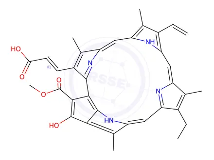 Chemical structure of Chlorophyll Impurity 20 (Chlorophyll C)