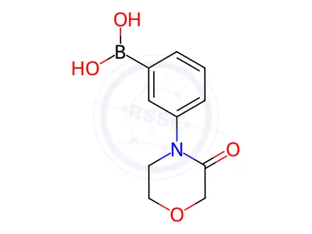 Chemical structure of Boronic acid, b-[3-(3-oxo-4-morpholinyl)phenyl]-