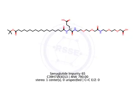 Chemical structure of Semaglutide impurity 65
