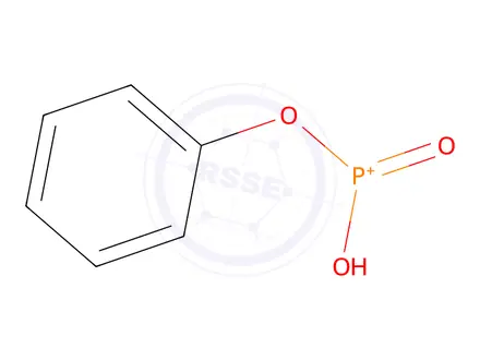 Chemical structure of phenyl hydrogen phosphonate