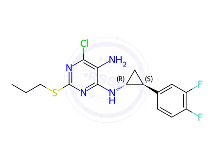 Chemical structure of Ticagrelor Impurity 541