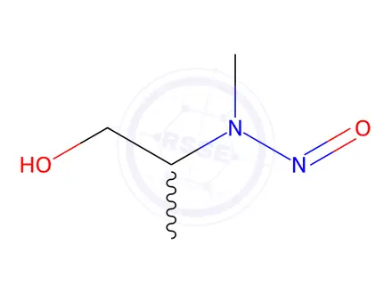 Chemical structure of 2-(METHYLNITROSOAMINO)-1-PROPANOL