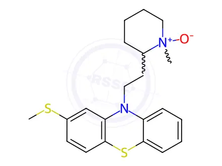 Chemical structure of Thioridazine Impurity 14 (Thioridazine N-oxide)