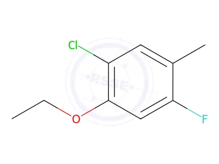Chemical structure of Benzene, 1-chloro-2-ethoxy-4-fluoro-5-methyl-
