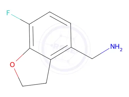 Chemical structure of (7-Fluoro-2,3-dihydrobenzofuran-4-yl)methanamine
