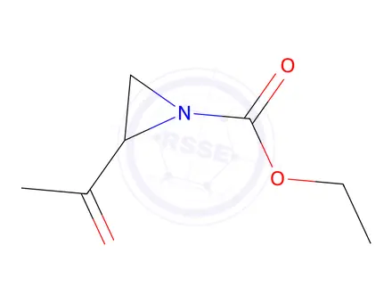 Chemical structure of 1-Aziridinecarboxylic acid, 2-acetyl-, ethyl ester (9CI)