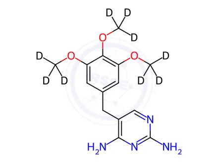 Chemical structure of Trimethoprim-D9