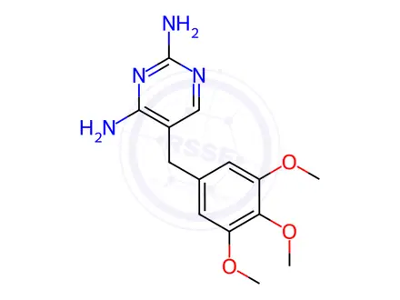 Chemical structure of Trimethoprim