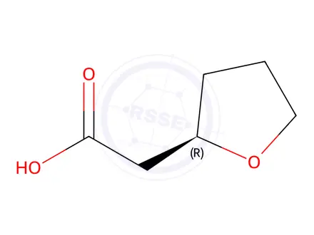 Chemical structure of (R)-(Tetrahydrofuran-2-yl)acetic acid