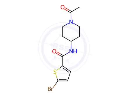 Chemical structure of n-(1-Acetylpiperidin-4-yl)-5-bromothiophene-2-carboxamide
