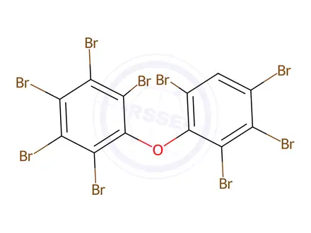 Chemical structure of PBDE 207