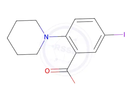 Chemical structure of 5-iodo-2-(piperidin-1-yl)benzoic acid