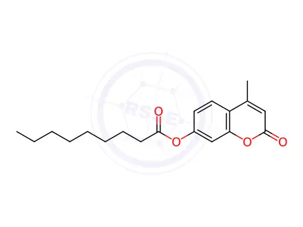 Chemical structure of 4-Methyl-2-oxo-2H-chromen-7-yl nonanoate