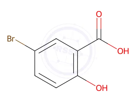 Chemical structure of 5-Bromo-2-Hydroxybenzoic Acid