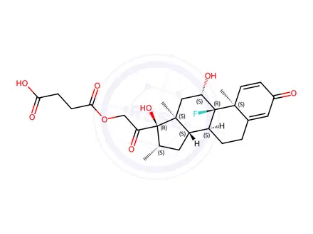 Chemical structure of Betamethasone-21-hemisuccinate