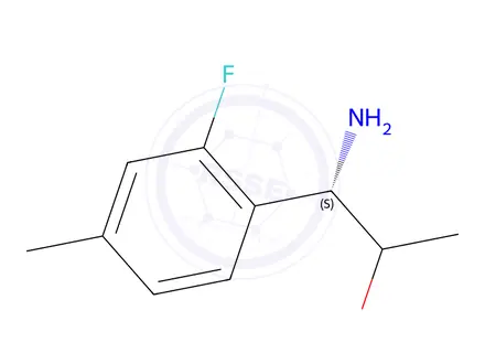 Chemical structure of (1S)-1-amino-1-(2-fluoro-4-methylphenyl)propan-2-ol