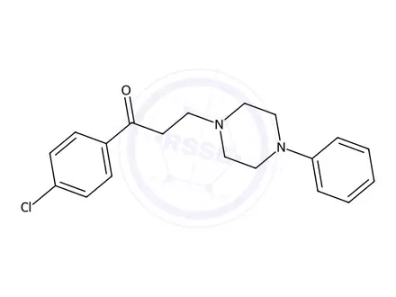 Chemical structure of 1-(4-Chlorophenyl)-3-(4-phenylpiperazin-1-yl)propan-1-one