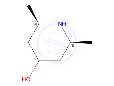 Chemical structure of (2S,6R)-2,6-dimethylpiperidin-4-ol
