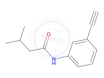Chemical structure of n-(3-Ethynylphenyl)-3-methylbutanamide