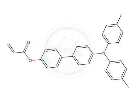 Chemical structure of 4'-(di-p-tolylaMino)-[1,1'-biphenyl]-4-yl acrylate