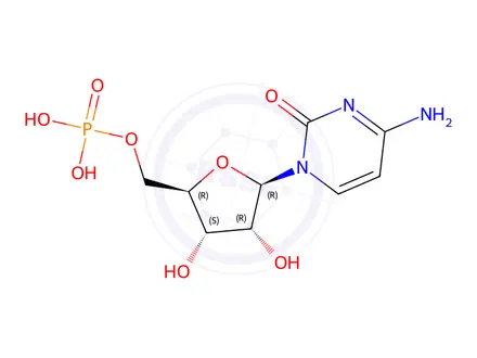 Chemical structure of 5'-cytidylate monophosphate