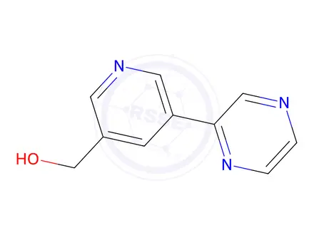Chemical structure of (5-(Pyrazin-2-yl)pyridin-3-yl)methanol