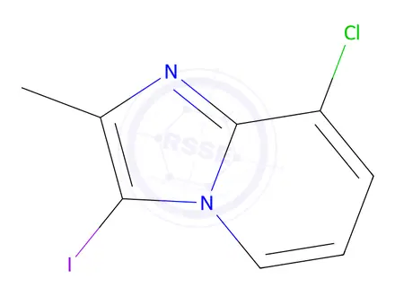 Chemical structure of 8-Chloro-3-iodo-2-methylimidazo[1,2-a]pyridine