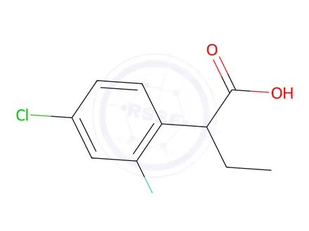 Chemical structure of 2-(4-Chloro-2-fluorophenyl)butanoic acid