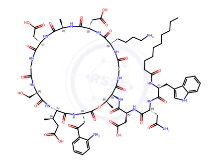 Chemical structure of Daptomycin Impurity 76