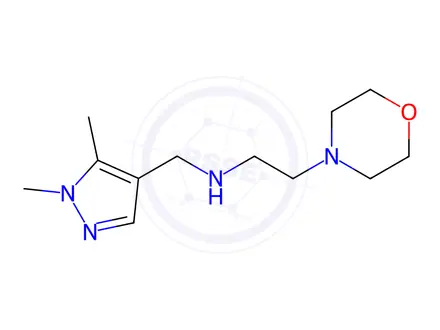 Chemical structure of (1,5-dimethyl-1H-pyrazol-4-yl)methyl](2-morpholin-4-ylethyl)amine