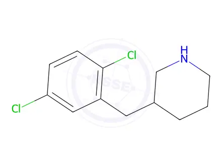 Chemical structure of 3-(2,5-Dichlorobenzyl)piperidine