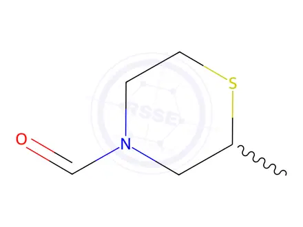 Chemical structure of 4-Thiomorpholinecarboxaldehyde, 2-methyl-(8CI,9CI)