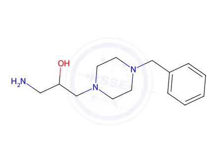 Chemical structure of 1-Amino-3-(4-benzylpiperazin-1-yl)propan-2-ol