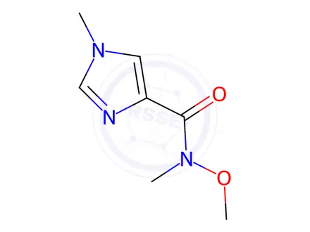 Chemical structure of N-methoxy-N,1-dimethyl-1H-imidazole-4-carboxamide