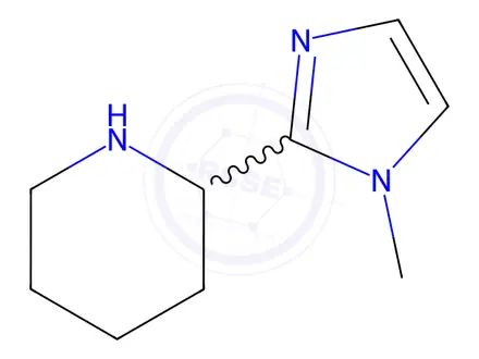 Chemical structure of 2-(1-methyl-1H-imidazol-2-yl)piperidine