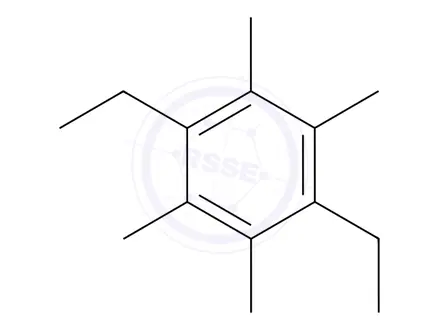 Chemical structure of 1,4-Diethyl-2,3,5,6-tetramethylbenzene