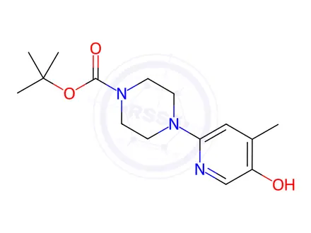 Chemical structure of tert-Butyl 4-(5-Hydroxy-4-methylpyridin-2-yl)piperazine-1-carboxylate