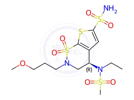 Chemical structure of Brinzolamide Methanesulfonyl Amide (S-ISomer)