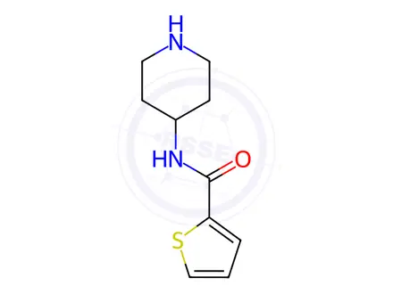 Chemical structure of N-(Piperidin-4-yl)thiophene-2-carboxamide